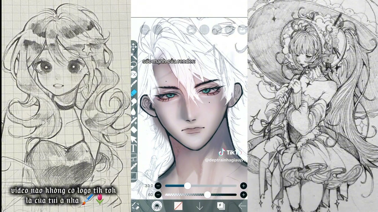 //tổng hợp//🖌️💮video vẽ tranh của các artis đại thần trên tik tok 🖌️🎨✨🌟👨‍🎨🌷💮✨❤️