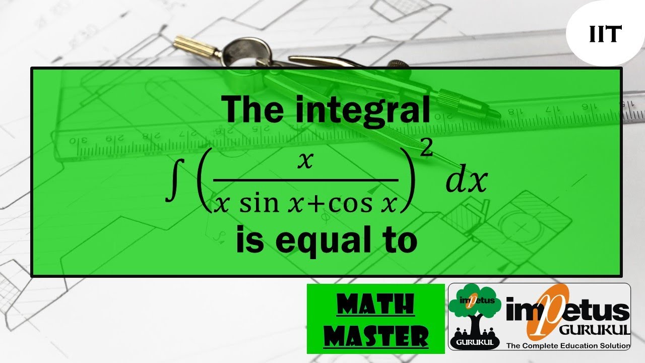 The integral ∫▒(x/(x sin⁡〖x+cos⁡x 〗 ))^2  dx is equal to(where C is a constant of integration)