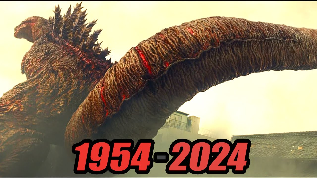 Evolution of Godzilla tail | 1954-2024