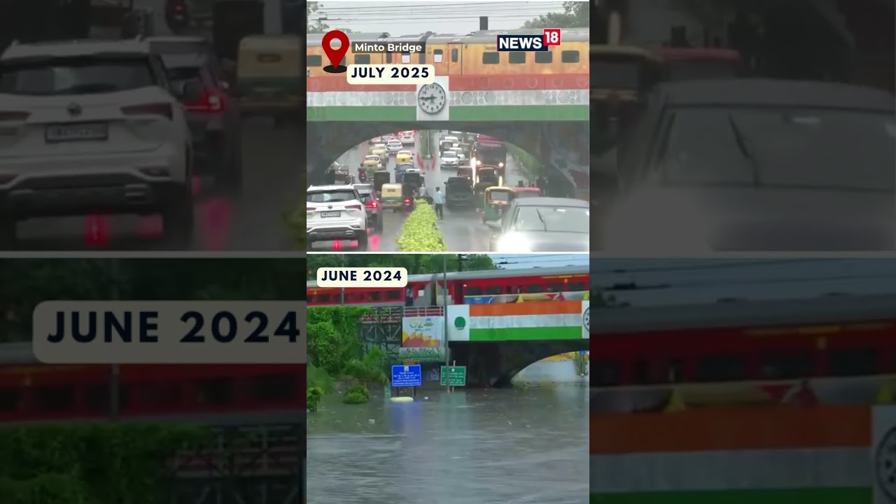 Minto Bridge DRY After Heavy Rains for the First Time Ever! | Delhi Monsoon Miracle
