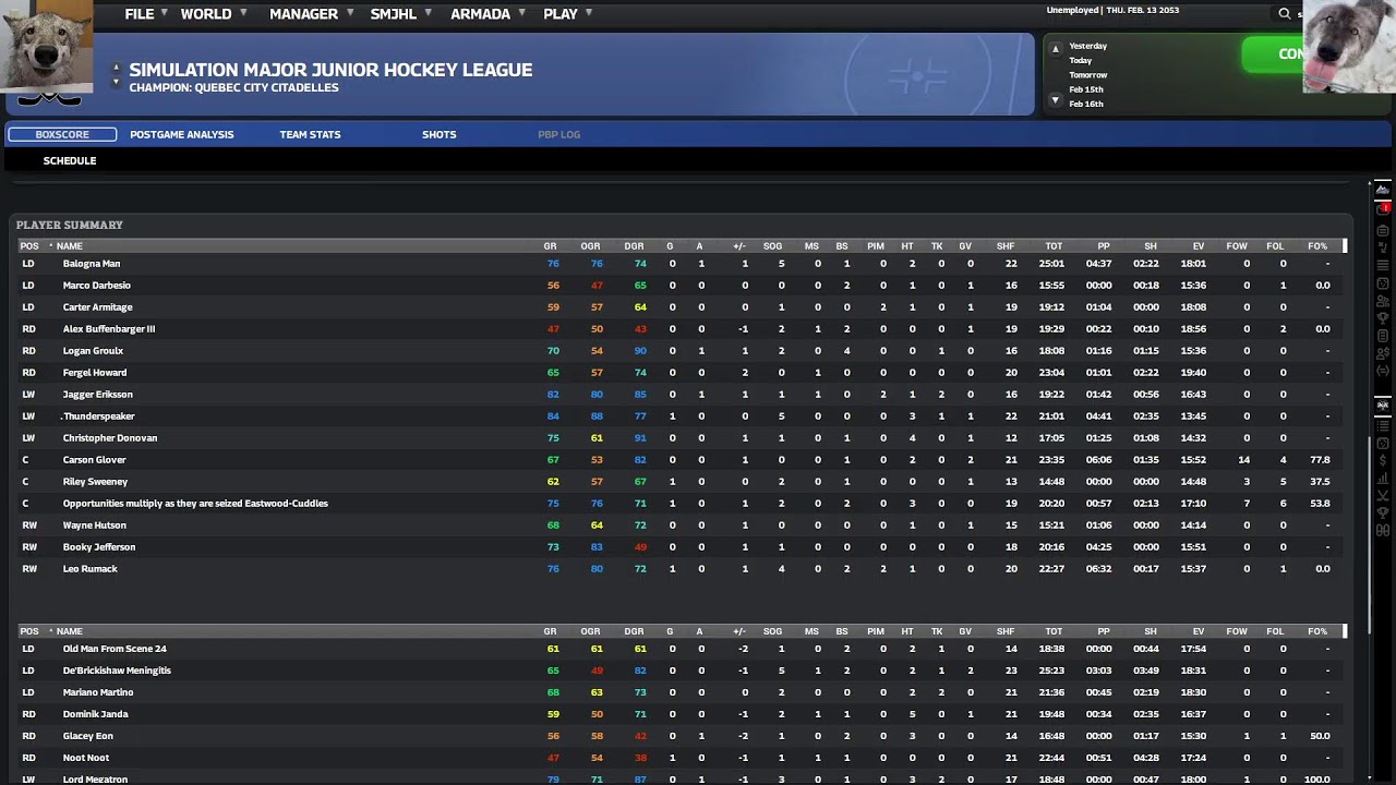 SMJHL S86 Day 18
