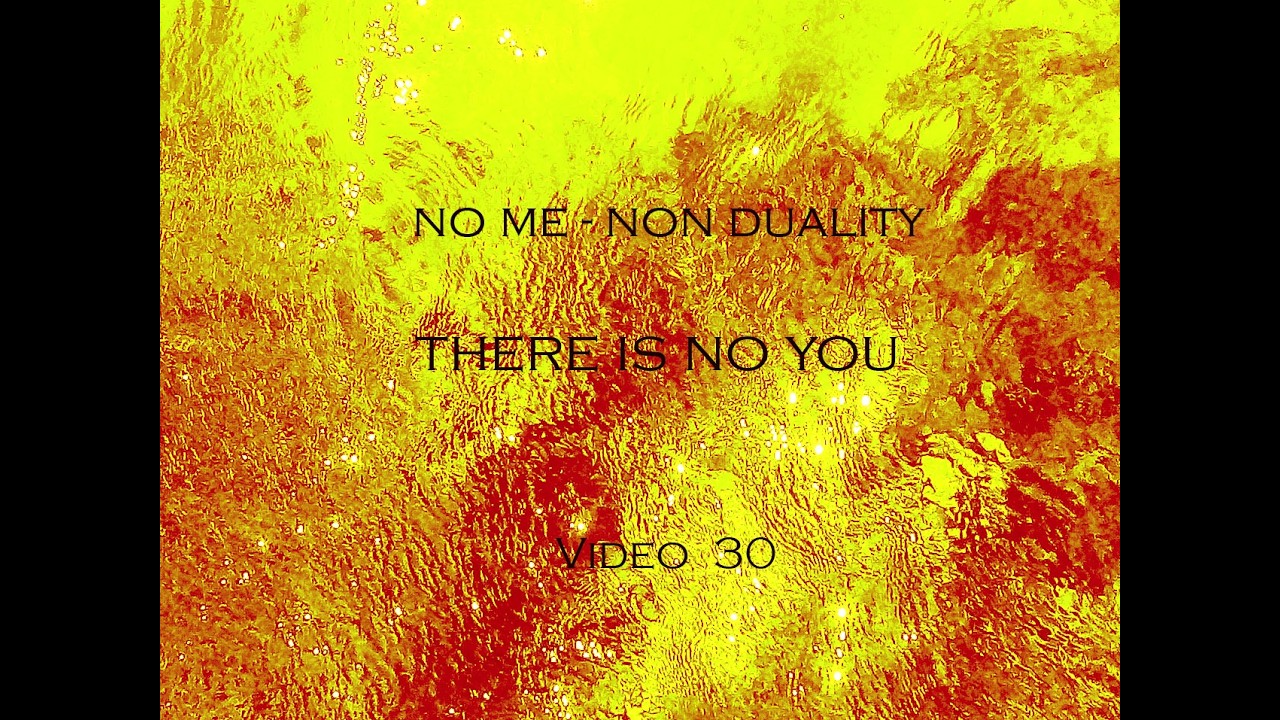There is no you (v.30, no me-non duality) #nonduality #awakeningtonothingness #nottwo