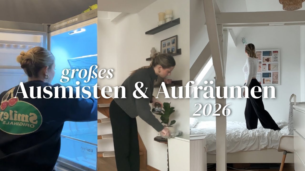 Wohnung ausmisten & aufräumen │ Realistischer Reset, Motivation & Vlog 2026