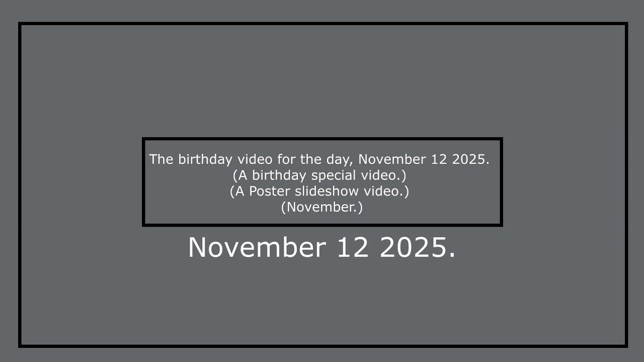 The birthday special video of the day. (November 12 2025.) (Splatoon SFM.)