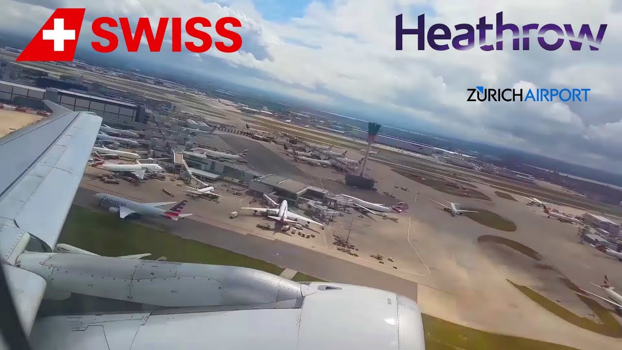 Swiss Airbus A320 HB-IJI I Heathrow LHR ✈ Zurich ZRH I *Full Flight with Music*