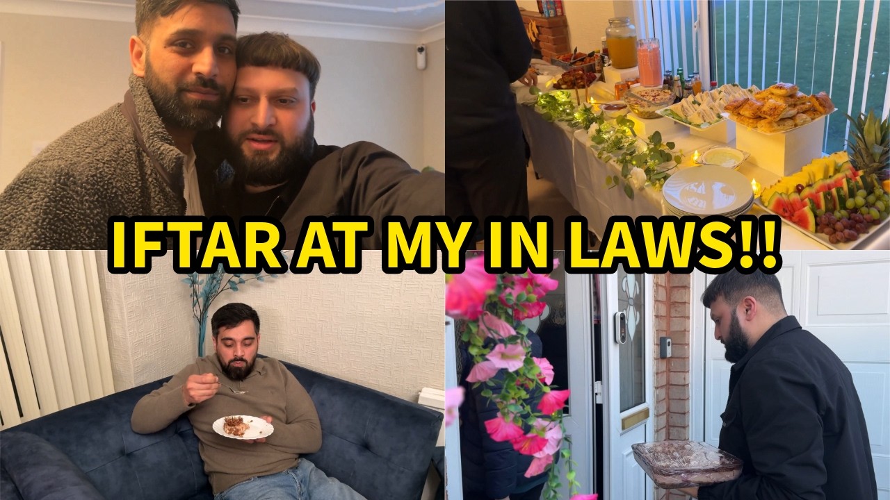 IFTAR AT MY IN LAWS, BIG FAMILY GATHERING!!! TAYYABS CRUNCH CAKE WAS A HIT!!