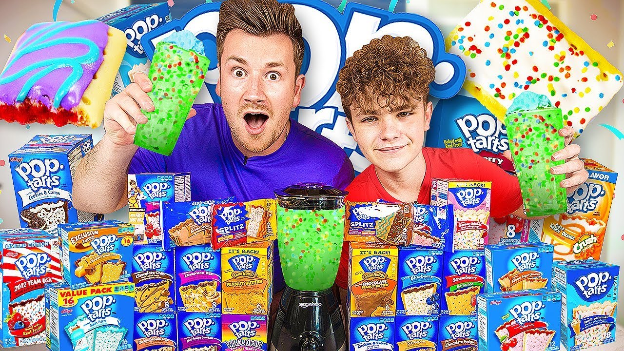 BROTHERS TRY EVERY FLAVOUR OF POP TARTS AND BLEND THEM