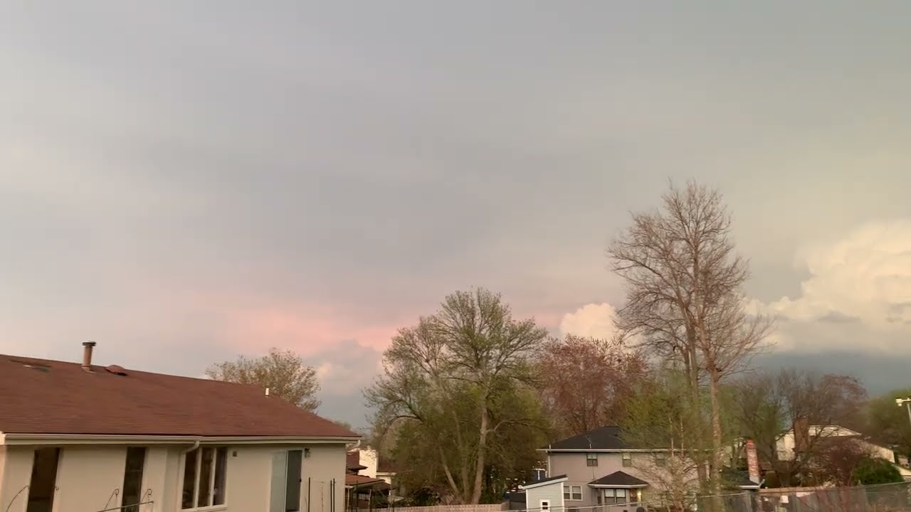 Supercell Thunderstorm over Nebraska at Sunset, April 19, 2023, Part 1