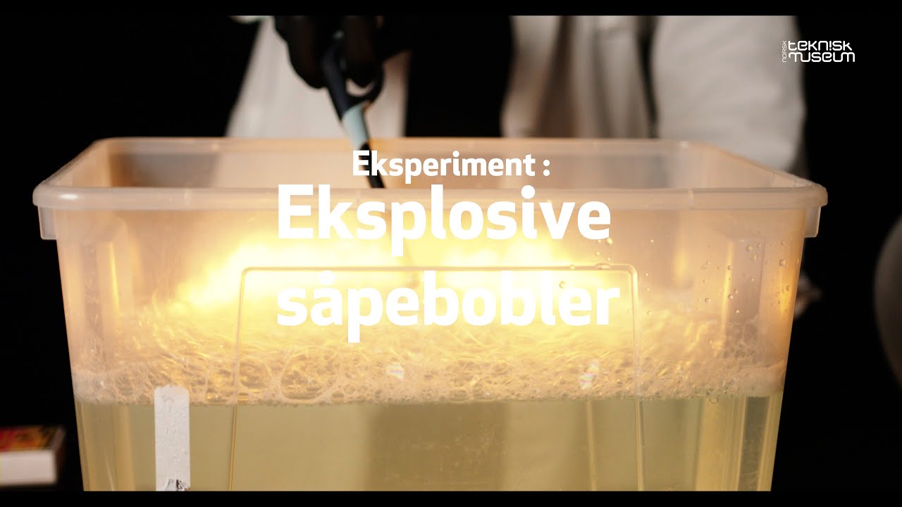 Eksperimenter du ikke kan gjøre hjemme: Eksplosive såpebobler