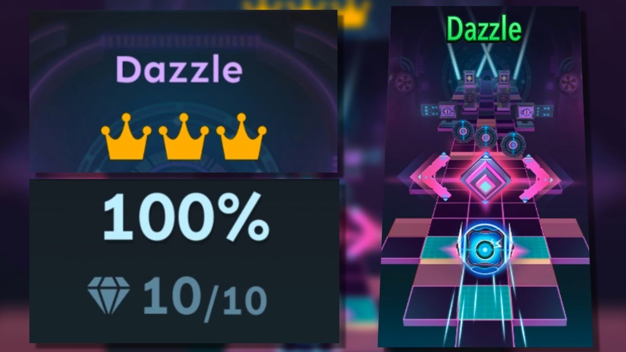Rolling Sky Bonus lv.13 Dazzle 100% Clear - All Gems & Crowns | SHA