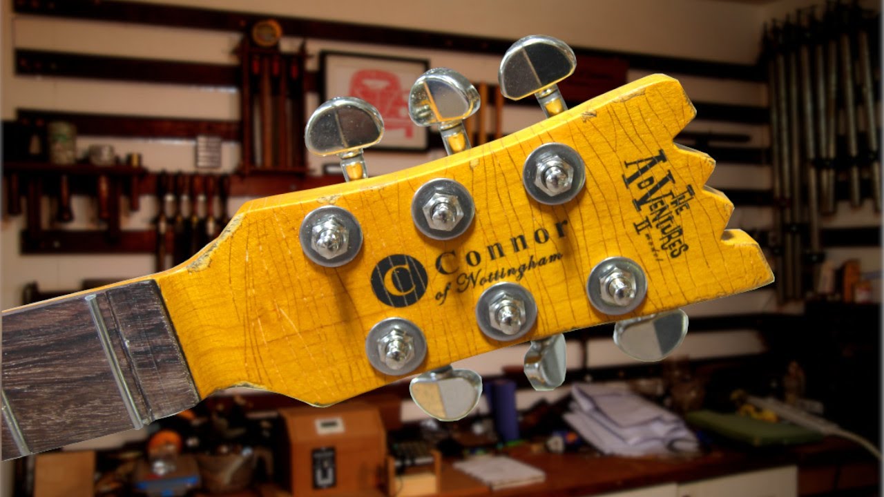Building Johnny Ramone's guitar Part 26. Neck relic.