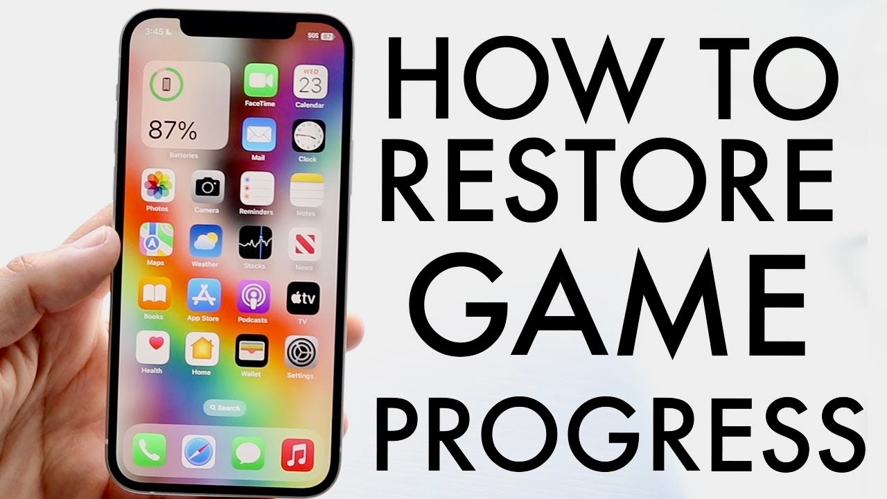 How To Restore Game Progress On iPhone! (2024)