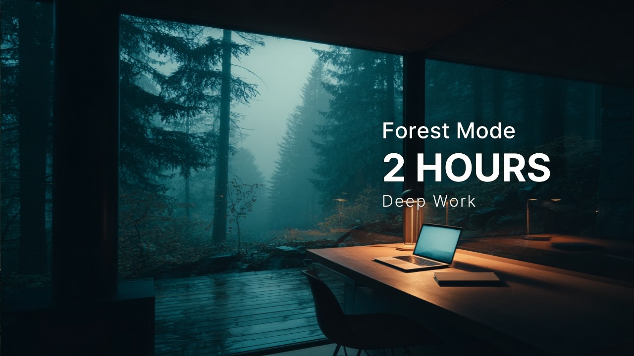 Forest Focus – 2시간 몰입 세션 | 무피아노 앰비언트 음악