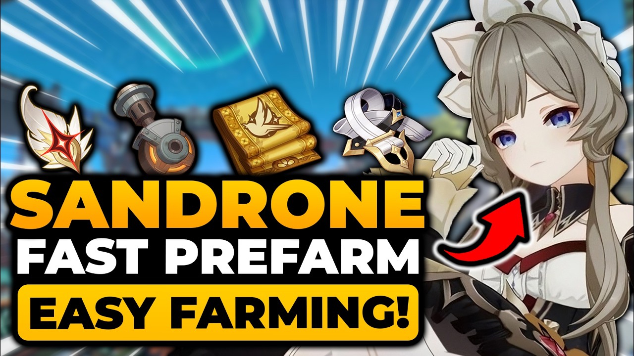 Sandrone Prefarm (KOMPLETNY PRZEWODNIK) SZYBKA FARMA Wszystkie materiały | Genshin Impact, Sandro...