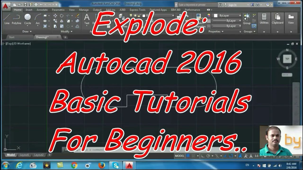 Explode: Autocad 2016 cad software - online autocad classes Part 24-30