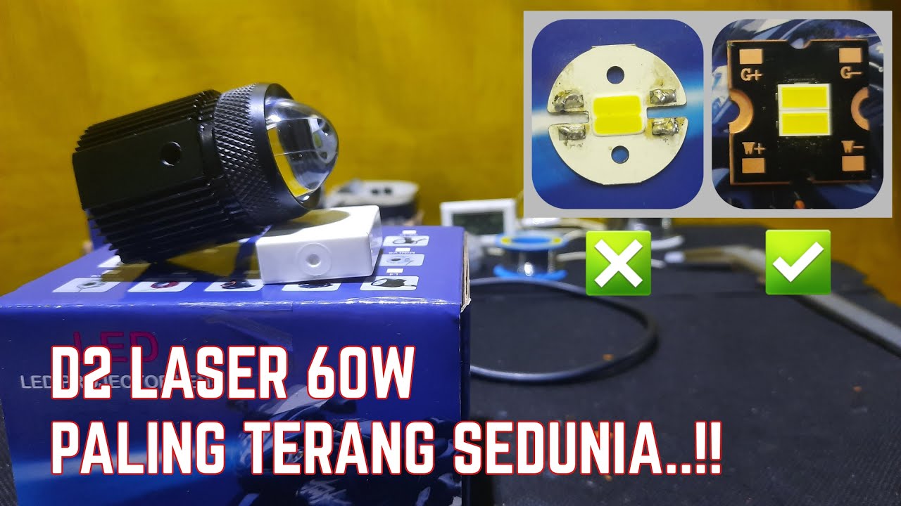 Simak..!! Upgrade D2 laser menggunakan 2X chip led MCP3570