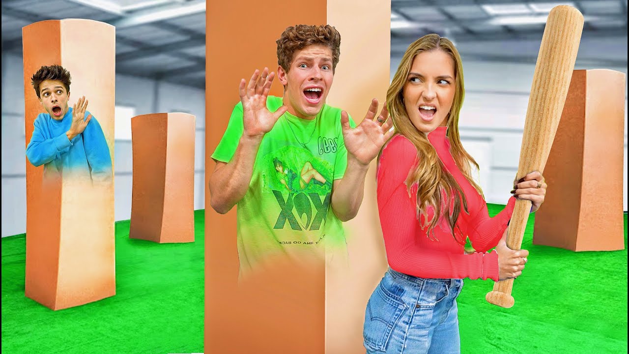 EXTREME HIDE AND SEEK IN BOXES CHALLENGE!