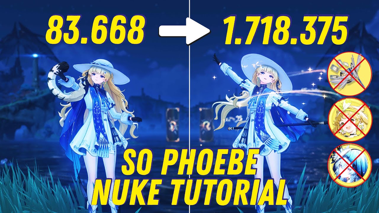 S0 Phoebe 1M DMG Nuke Tutorial !! - Wuthering Waves