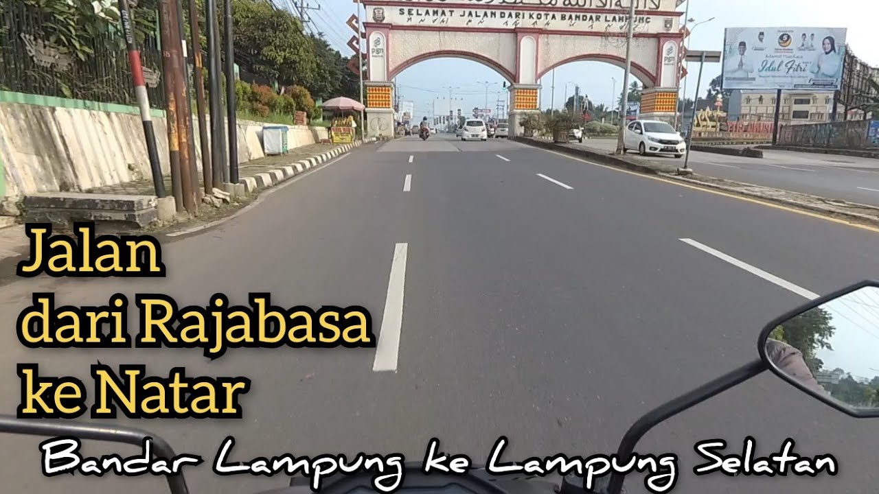 Jalan dari Rajabasa Lewat Hajimena Menuju Natar Lampung Selatan
