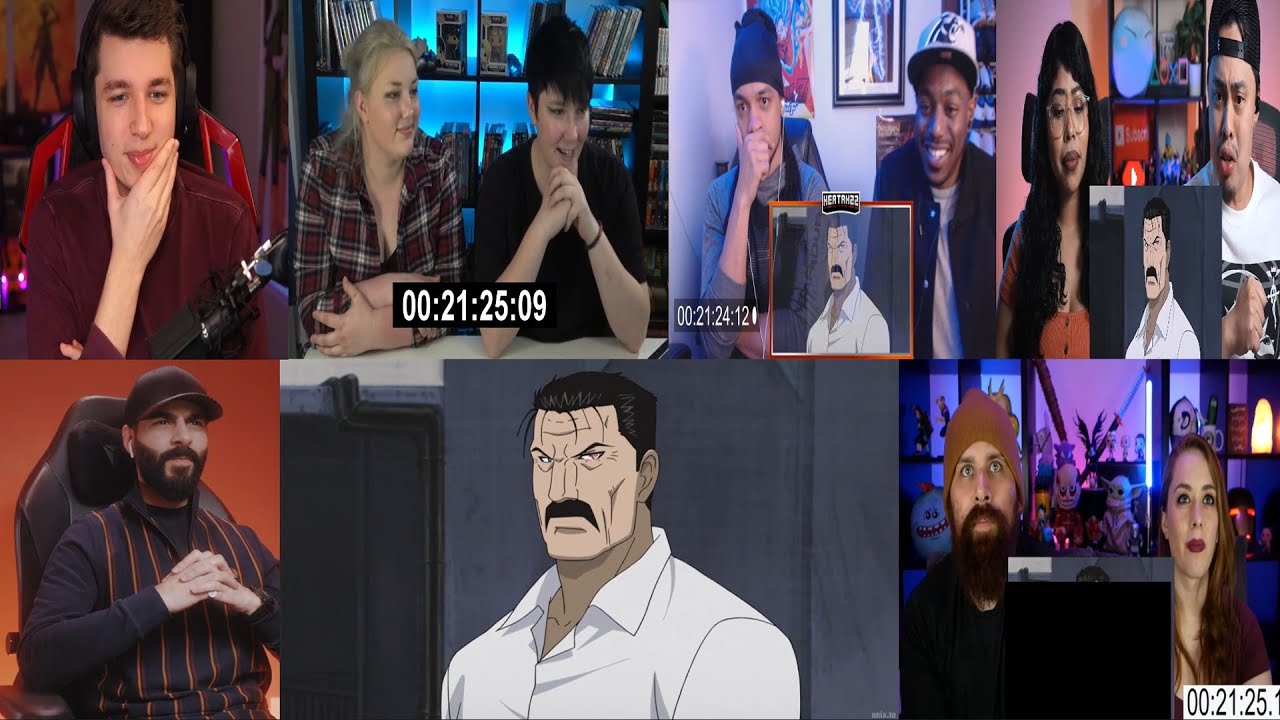 FULLMETAL ALCHEMIST : BROTHERHOOD EPISODE 56 REACTION MASHUP!!
