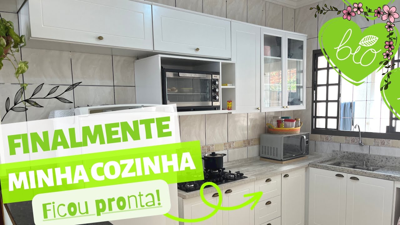 COZINHA AMERICANA HENN - MOSTREI O RESULTADO FINAL DA MINHA COZINHA PRONTA!