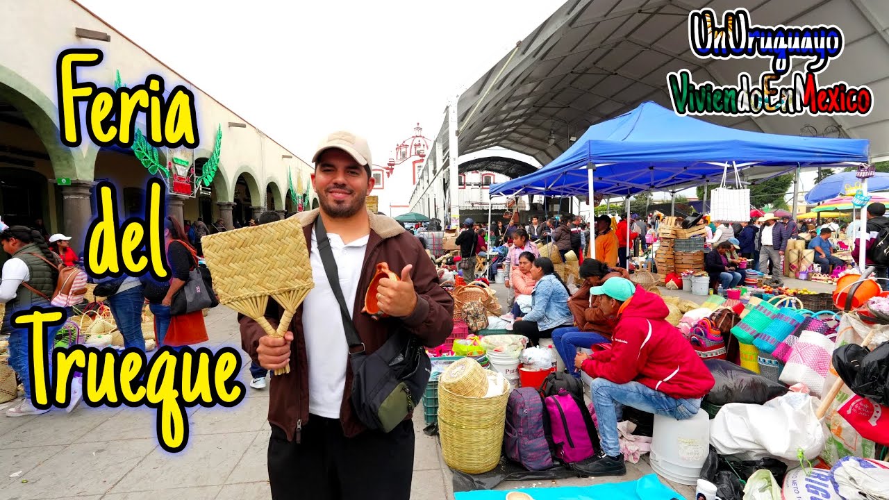 INCREÍBLE así es la feria del TRUEQUE en Cholula Puebla. #mexico #extranjero