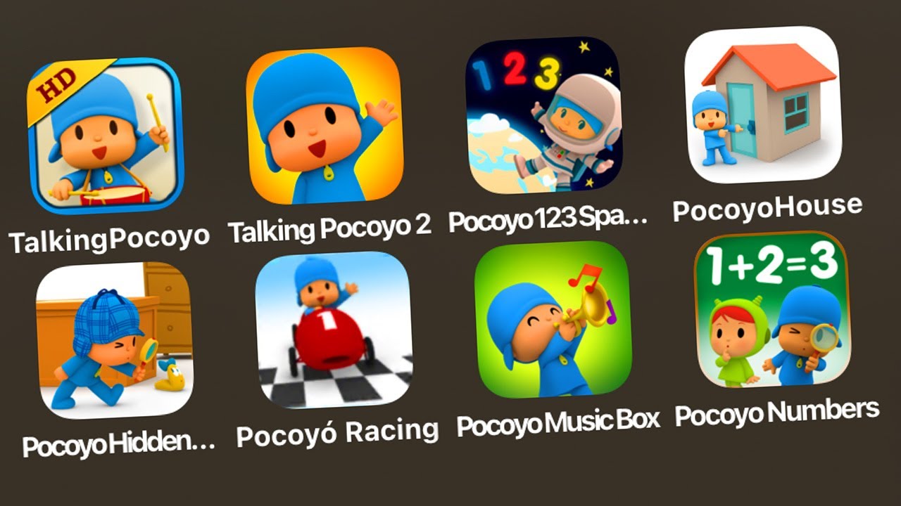 Talking Pocoyo Free,Talking Pocoyo 123 Space Adventure,Pocoyo House,Pocoyo Racing,Pocoyo Music Box