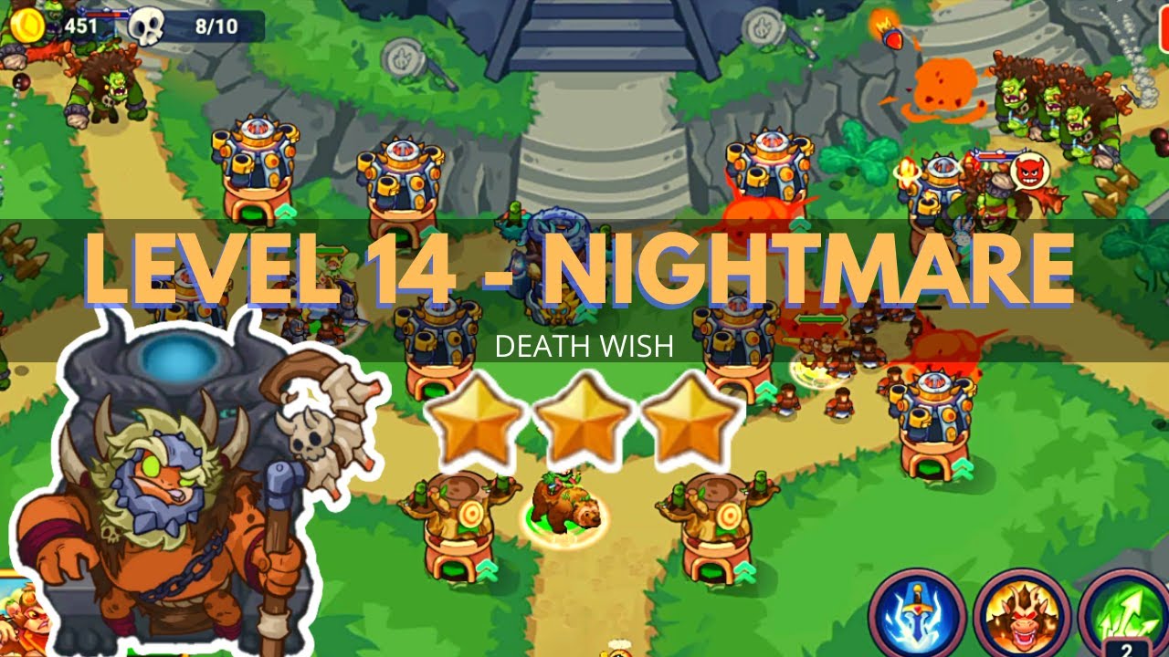 King of Defense 2: Level 14 NIGHTMARE / GAMEPLAY  / GUIDE / WALKTHROUGH
