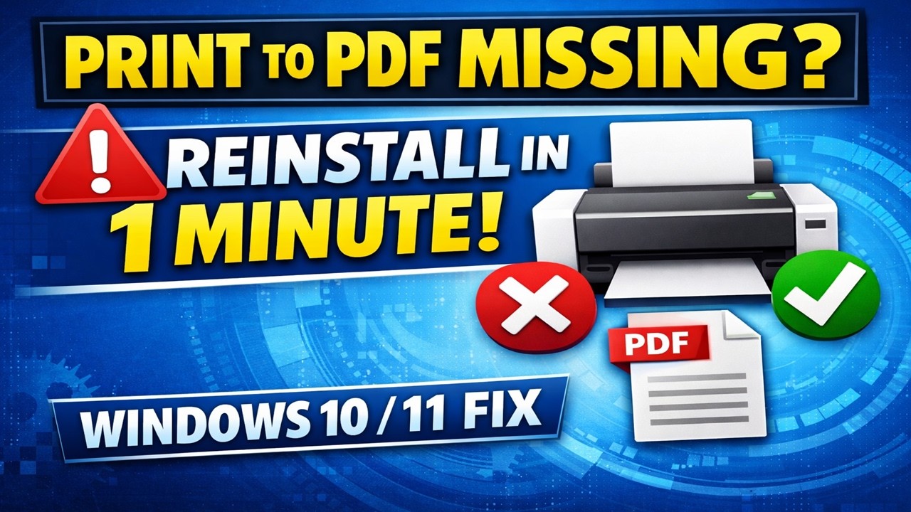 Как переустановить Microsoft Print to PDF после случайного удаления | Решение для Windows 11 и 10