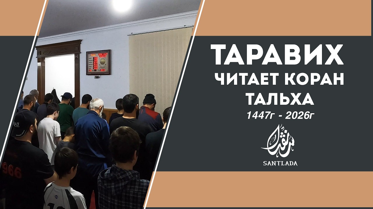 Таравих 1447г -  2026г. Чтец: Тальха