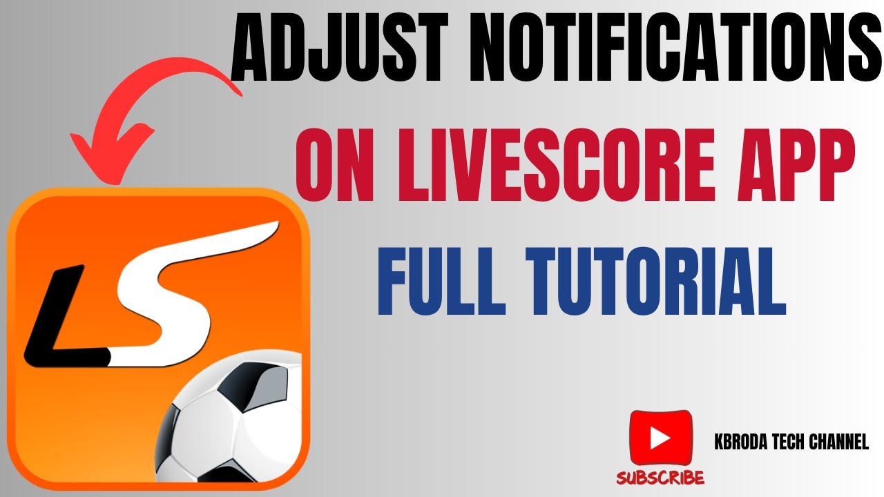 How to Manage Notifications on LiveScore App - Custom Alert Settings!