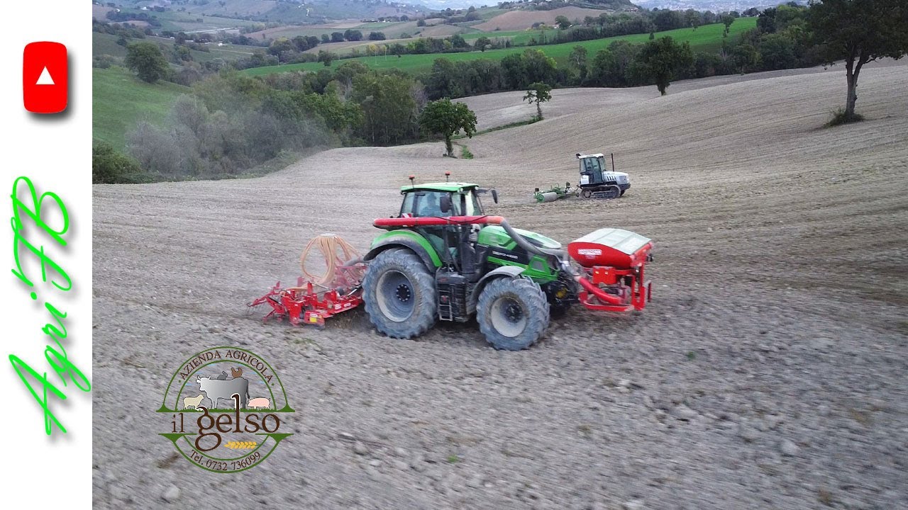 -Semina 2022- Deutz Fahr 7250 TTV HD + combinata Gaspardo - Azienda Agricola Il Gelso (Fabriano,AN)