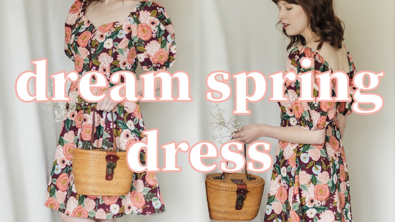 Sewing a Dreamy Spring Dress (& Dreaming of Spring) Sew with Me!