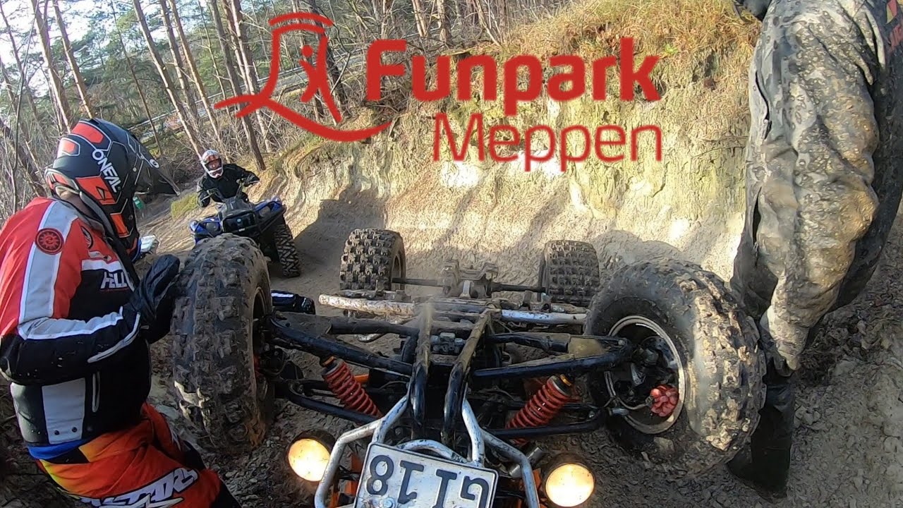 Funpark Meppen || Part 1 || Adrenalin pur || wir bauen wieder nur Blödsinn || Quad || ATV || Crash