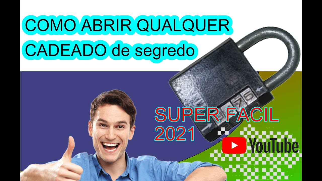 COMO ABRIR QUALQUER CADEADO DE SEGREDO (2024)