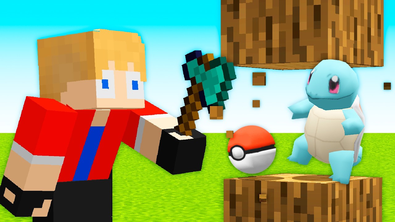 TODOS os BLOCOS DROPAM POK&Eacute;MON no Minecraft!