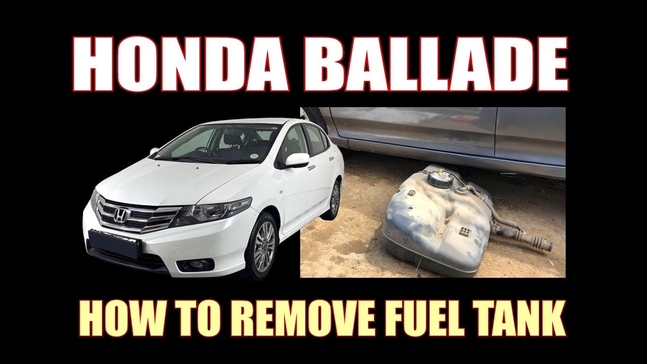 HONDA BALLADE ( 2013 ) - HOW TO REMOVE FUEL TANK