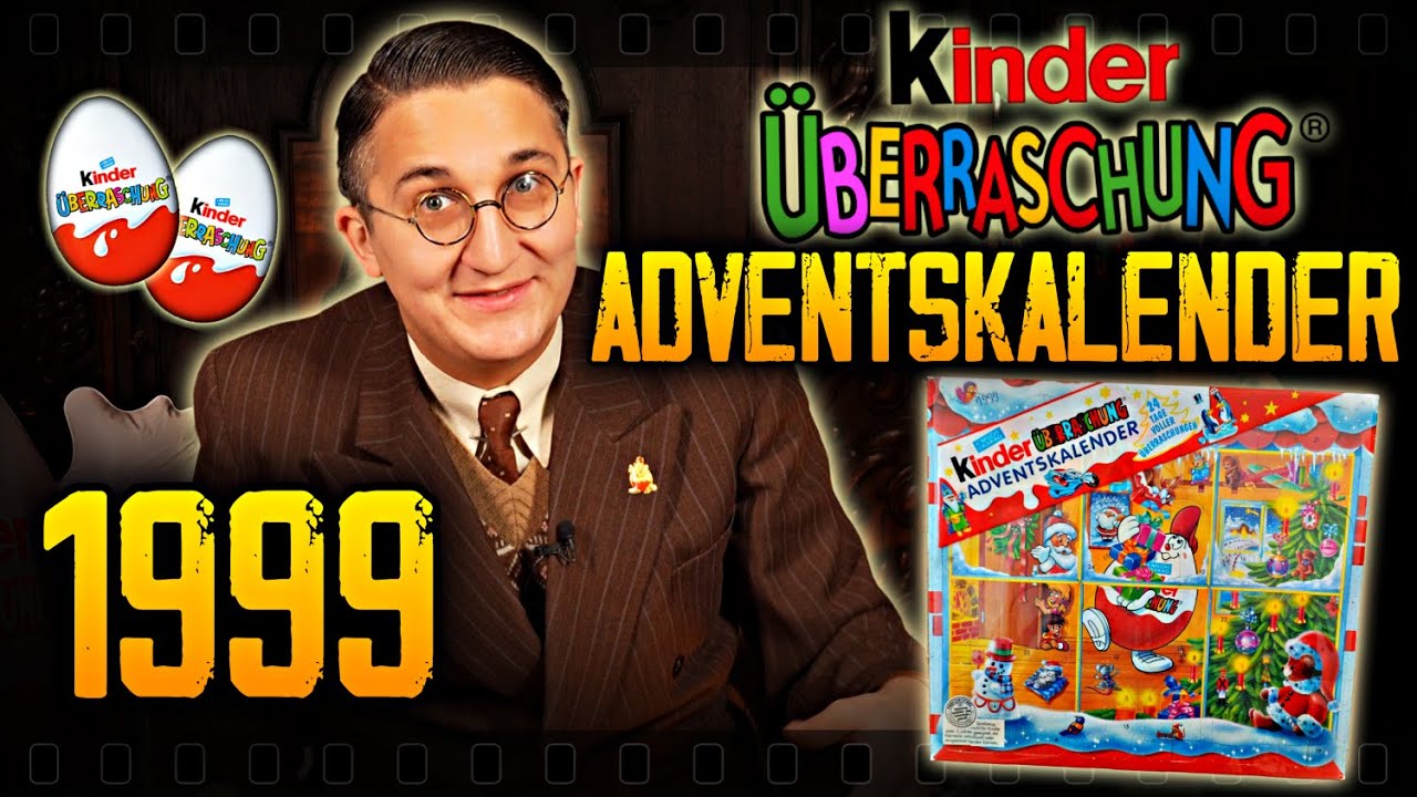 Ich öffne einen Ü-Ei Adventskalender von 1999 / Kinder Überraschung