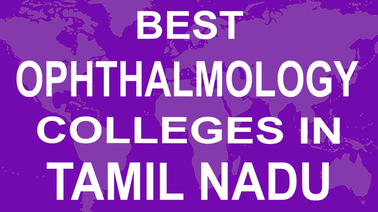 Best Ophthalmology Colleges in Tamil Nadu