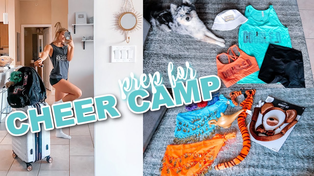 PACK & PREP FOR CHEER CAMP: team gifts, the theme, + what's in my cheer bag