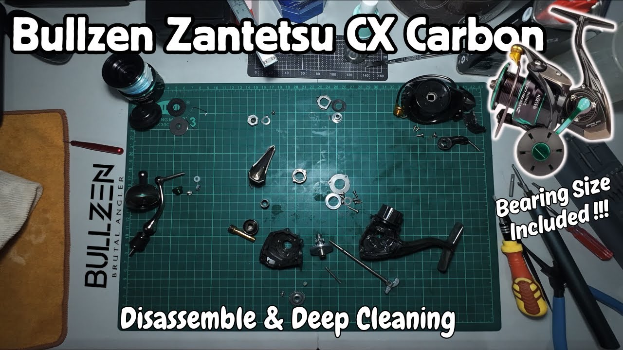 Disassemble & Deep Cleaning Spinning Reel | Cara Servis Reel Spinning | Bullzen Zantetsu CX Carbon