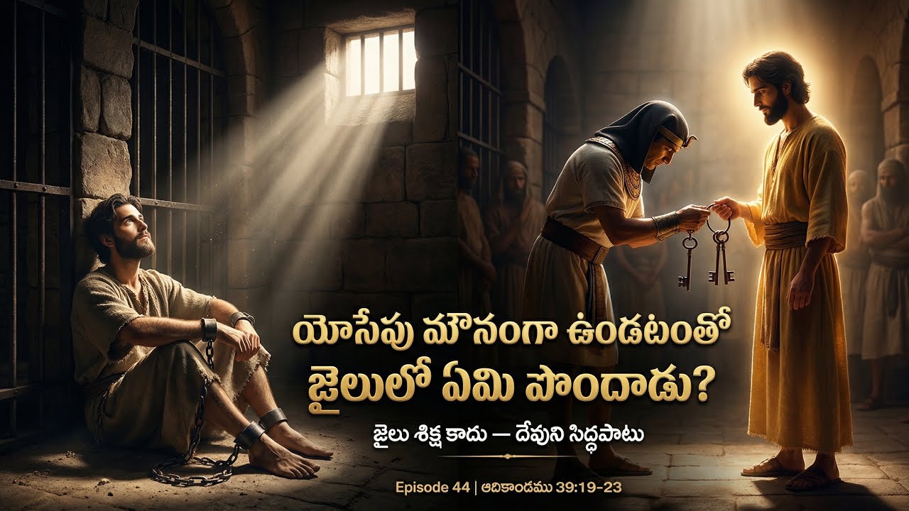 యోసేపు మౌనంగా ఉండటంతో జైలులో ఏమి పొందాడు? | ఆదికాండము 39:19–23 | Animated Bible Story | Episode 44