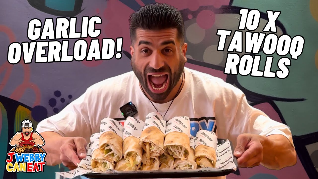 GARLIC OVERLOAD - 10 X TAWOOQ ROLLS - TAWOOQ - BRUNSWICK EAST, VIC