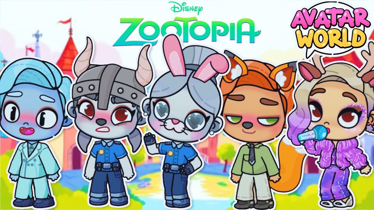 *RETO* ¡CREANDO A LOS PERSONAJES DE ZOOTOPIA 2 en AVATAR WORLD!🐇🥕