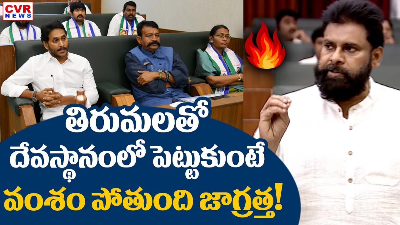 Deputy CM Pawan Kalyan Final Warning To YSRCP Leaders || AP Assembly || CVR News
