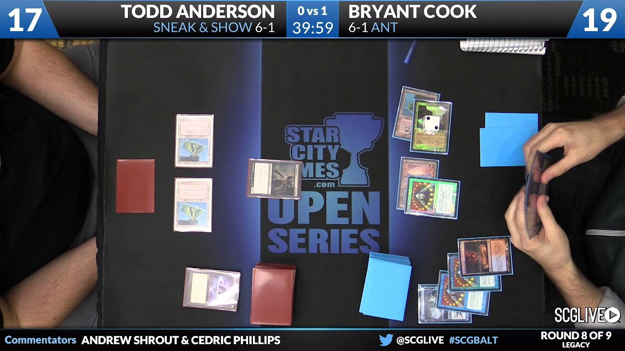 SCGBALT - Legacy - Round 8 - Todd Anderson vs Bryant Cook [Magic: the Gathering]
