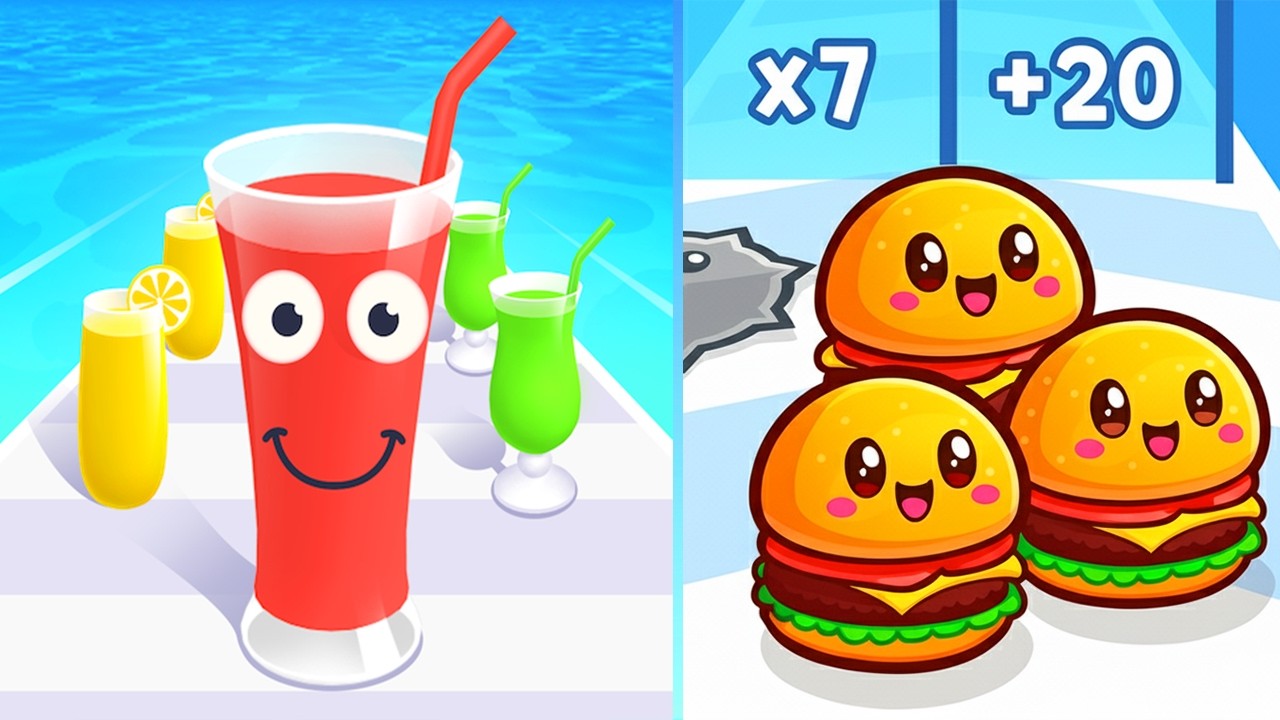 Food Run vs Juice Run Max Levels 💥 Unlocked SpeedRun Gameplay