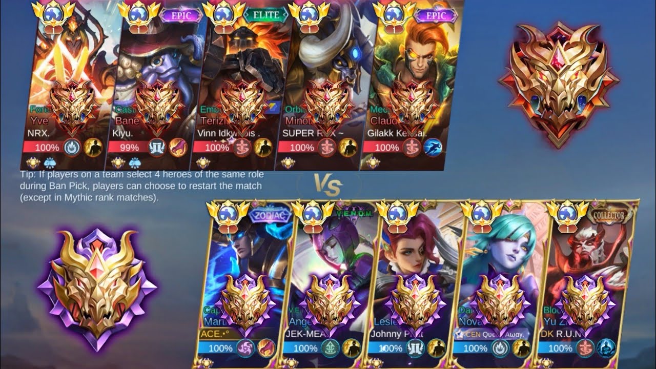 TOP GLOBAL MARTIS VS ENEMY TOP GLOBAL HERO AND HIGH RANK 🔥( Who Win )