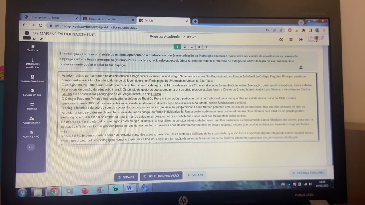 Tutorial Relatório de Estágio Univesp