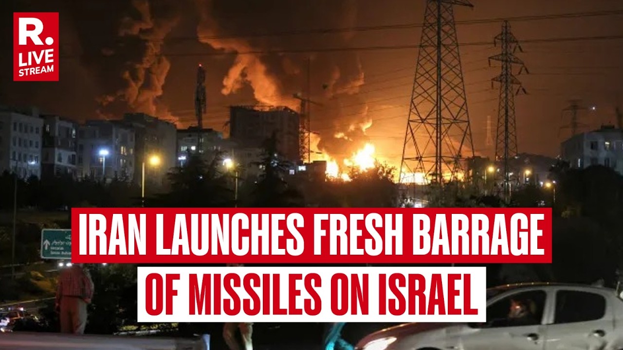 BREAKING LIVE: Fresh Barrage Of Iranian Missiles Falls Over Israel in Latest Overnight Strike